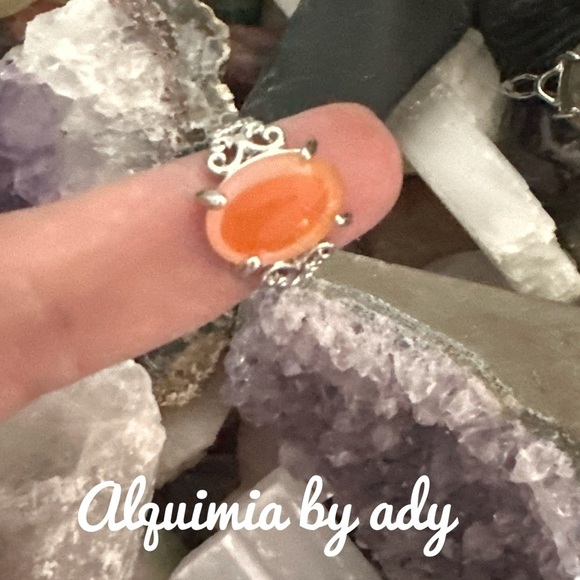 Colorful crazy lace agate silver Victorian ring - Picture 2 of 11